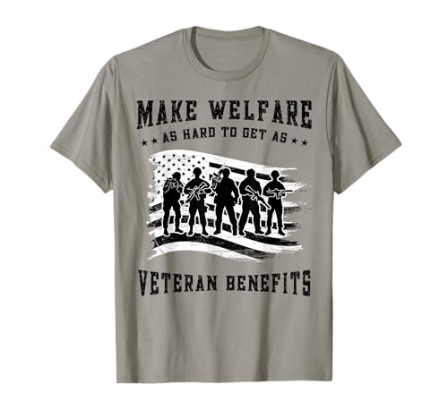 Sozialhilfe so schwer zu bekommen wie Veteranenhilfe für das T-Shirt