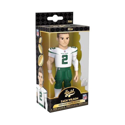 Funko Gold 5" NFL: NY Jets - Zach Wilson - 1/6 Quote Für Seltene Chase-Variantease - Sammelbare Vinyl-Actionfigur - Geschenkidee Zum Geburtstag - Offizielle Handelswaren - Für Ihre Sammlung