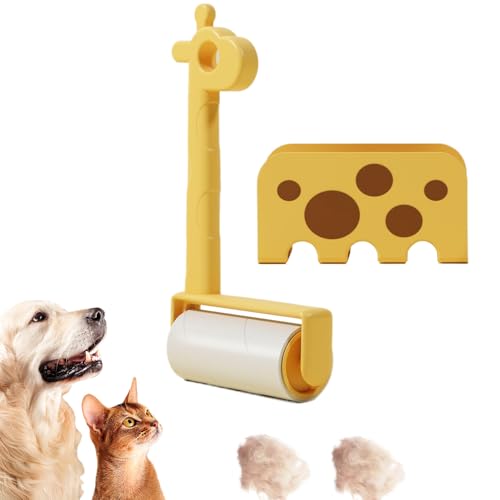 Mimoqk Fusselrollen für Tierhaare extra klebrig, Haarrollen für Haustiere, Roll Chels Roller, Pet, tragbare Rasierbürste, wiederverwendbar, Eraser