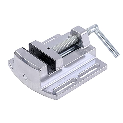 KATSU Schraubstöcke Bohrmaschinenschraubstock 2,5 Zoll (65mm), Präzisionssäulen Bohrtischklemme Aluminiumlegierung für Werkstattfräsmaschine Maschinenwartung SP10008008