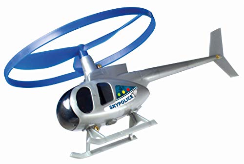Günther Flugspiele 1677 - Hubschrauber Sky Police, ca. Ø 12,5 cm, fliegender Polizei Helikopter mit Schnellstartgriff, für Kinder ab 4 Jahren, …