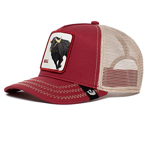 Goorin Bros. Unisex-Erwachsene Farm Adjustable Mesh Trucker Hat for Men and Women Baseballkappe, Red The Bull, Einheitsgröße
