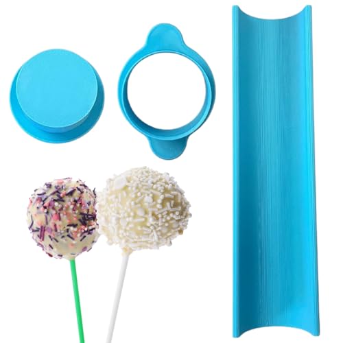 Backform, Cake-Pop-Form-Set, antihaftbeschichtet, wiederverwendbar, Backformen-Werkzeug mit 22,9 cm Tablett, einfach zu bedienender Ausstecher, erstellen Sie perfekt geformte Cake Pop für Heimbacken