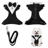 Smoking Fliege für Hunde Hund Hochzeit Anzug Hund Katze Smoking Kragen Formales Hunde-Smoking-Bandana Hund Smoking Bandana Halsband für Geburtstag Hochzeit Kleine Mittlere Hunde