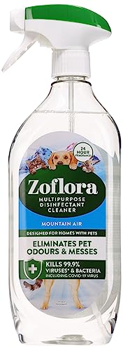 Zoflora Mountain Air Mehrzweck-Desinfektionsspray, antibakteriell, für mehrere Oberflächen, tierfreundlich, tötet 99,9% der Bakterien und Viren, 1 x 800 ml