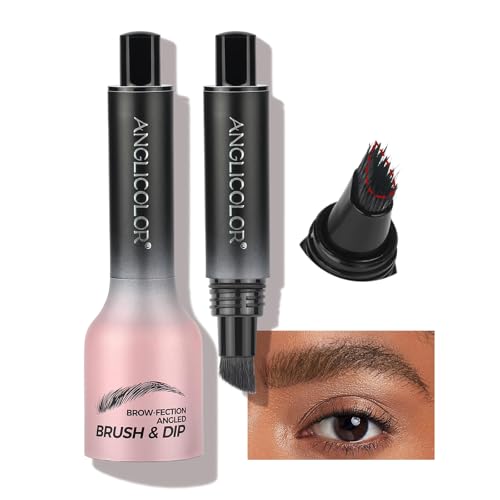 Upgrade Augenbrauenstift Härchenzeichnung,Microblading Augenbrauenstift Wasserfest Langanhaltenden,3D Eyebrow Pencil,Abgewinkelter Augenbrauen BüRste,Kann Leicht Natürliche Superfein Augenbrauenfarbe