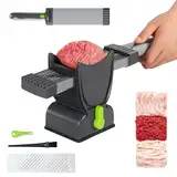 Fleischschneidemaschine, Edelstahl Allesschneider, Verstellbarer Fleischschneider 2-4 mm Dick, Multifunktional Aufschnittmaschine, Manueller Fleisch Schneidemaschine für Fleisch, Käse usw (1 Stück)