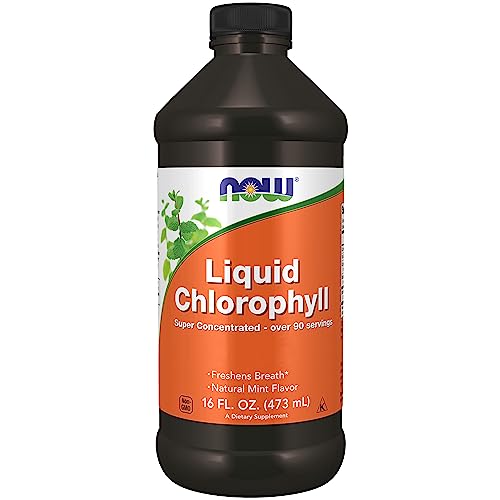 Now Foods, Liquid Chlorophyll, Minz-Geschmack, 473ml veganes flüssiges Chlorophyll, Laborgeprüft, Glutenfrei, Sojafrei, Vegetarisch