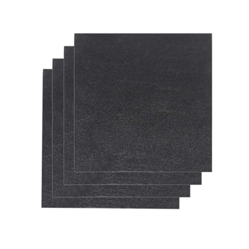 TNINGTSN Weicher Graphit-Kohlenstofffilz 4 Stück Hochtemperatur-Kohlefaser-Kohlefaser-Vinyl-Wrap-Sheet-Aufkleber Weich für die Reinigung der Kontaminationsadsorption,8mm