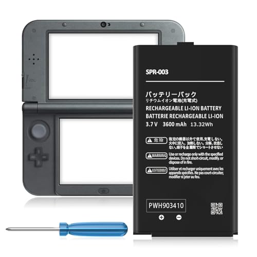 [3600mAh] SPR-003 Akku für Nintendo 3DS XL New 3DS XL LL Spielkonsole, Aufgerüstete interne Ersatzbatterie mit hoher Kapazität für Nintendo Switch Spielkonsole mit Reparaturwerkzeugsatz