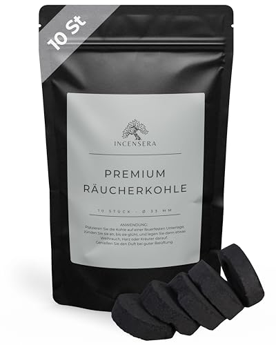 Incensera Räucherkohle, Räuchern, Kohle, Kohletabletten, Räuchern Zubehör, Räucherkohle Tabletten, Kohle zum Räuchern
