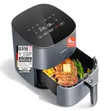 COSORI Airfryer, 7-in-1 Heissluftfritteuse, Max 230℃ & 55dB leise Heißluftfritteuse, 100+ Rezpete, Hähnchen, Steak, Speck, Tiefkühlkost, 55% energiesparend, spülmaschinenfest