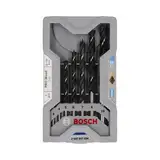 Bosch 7x PRO Wood Holzspiralbohrer-Set (für Weichholz, Hartholz, Ø 3,0, 4,0, 5,0, 6,0, 7,0, 8,0, 10,0 mm, Professional Zubehör Bohrmaschine/Schrauber)