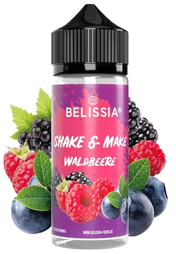 Belissia Shake and Make - Waldbeere - Hochdosiertes Lebensmittel Aroma 10ml mit praktischer Schüttelflasche zum mischen. Für Lebensmittel, Kochen, Backen, Hobby, Raumerfrischung uvm.