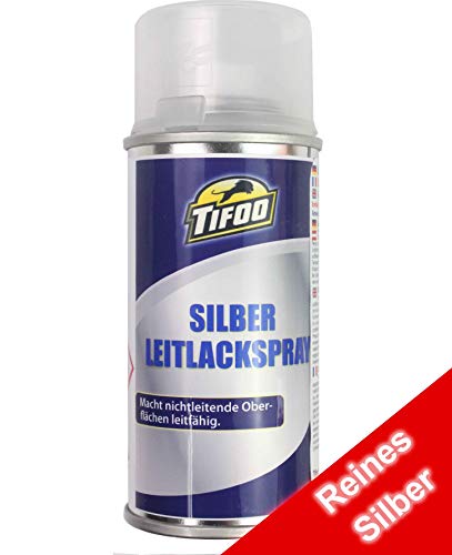 Silberleitlackspray (150 ml) - 16 Gramm echtes Silber – Sprühlack mit reinen Silberpartikeln - EMV Shielding - nichtleitende Oberflächen leitfähig machen