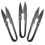 3 Pcs Fadenschere,Federschere,Garn Schere,Stitch Schere,Mini Gartenschere,Mini Schere,Trimmschere,Nähschere,Bonsai Schere,Schere Klein,für Präzises Abtrennen Faden Garn-Schwarz