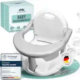 WOLKENGLÜCK® Badewannensitz Baby ab 6 Monate - ergonomischer Anti-Rutsch-Badesitz mit starken Saugnäpfen für Dusche oder Badewanne [belastbar bis 20 kg]