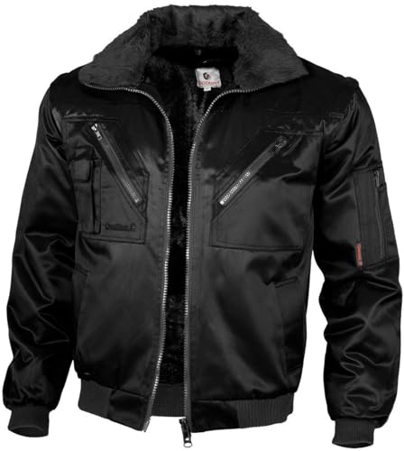 Qualitex - Pilotenjacke 4 in 1, Schwarz, 2XL