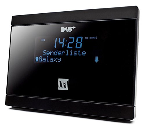 Dual DAB 2 A Digital-Radio Adapter mit Fernbedienung (LCD-Display, DAB(+)/UKW-Tuner, Alarmfunktion) Schwarz