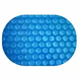 EVOLUTION Solarplane Oval 737x360cm Light-Blue 300µm Erwärmung Solarfolie Isolierung Pool