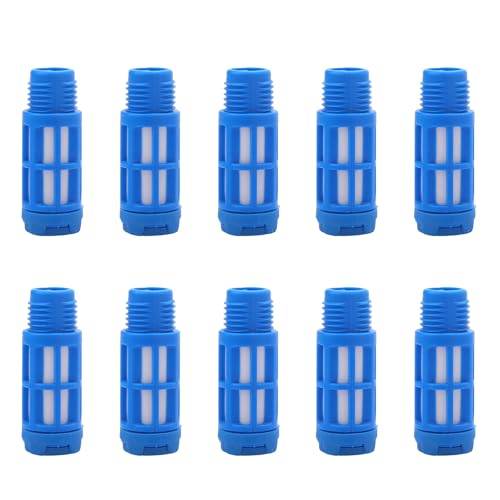 Pneumatik Schalldämpfer, Schalldämpfer Pneumatik, Pneumatische Endschalldämpfer, Pneumatische Schalldämpfer, Druckluft Schalldämpfer, Pneumatischer Schalldämpfer aus Kunststoff, 10 Stück