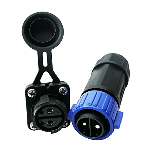 Trolling Motor Stecker Buchse Set, Marine Boot DC Power Connector 12/24/36/48 Volt Wasserdicht für Trolling Motor/Down Rigger/Angelrolle