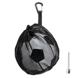 Rienan Ballnetz Ballsack Ballnetz 1 Ball Ball Netz Balltasche Ballnetz Tragbare Ballsack Oxford-Stoff Basketball Netz Unisex Adult Basketball Rucksack Kommt mit 1 Aufblasbaren Düse.