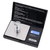 Taschenwaage Digitale Feinwaage, Mafiti 500g / 0,01g Goldwaage Grammwaage Münzwaage mit Tara Funktion 7 Einheiten und LCD-Display, Extrem Präzise Digitalwaage für Tabletten, Schmuck, Münzen