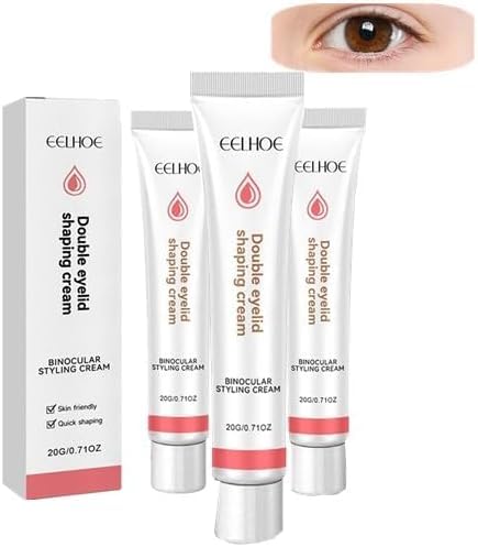 Styling-Creme für doppelte Augenlider, Modellierungscreme für doppelte Augenlider, wasserfeste Creme für doppelte Augenlider, langlebige, unsichtbare Styling-Creme für doppelte Augenlider (3PC)