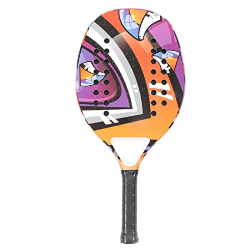 Pyhodi Padelschläger aus Kohlefaser, Verbesserte Bohrtechnologie, Rutschfester, Schweißableitender Griff, Leicht und Tragbar, für Männer und Frauen