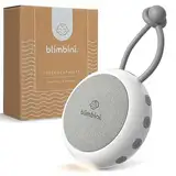 blimbini® Einschlafhilfe - White Noise Machine für Babys & Erwachsene - 14 beruhigende Geräusche + 7 Lieder - dimmbares Nachtlicht - Timerfunktion - Silikonschlaufe - tragbar für unterwegs - USB-C