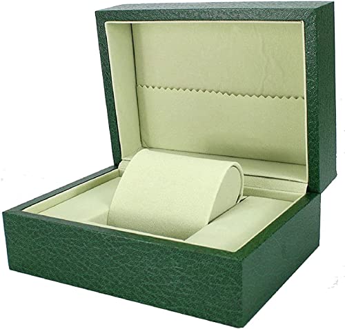 LEVINE Uhrenbox, Luxus-Uhrenbox, Uhrenhalter, Uhrenaufbewahrungsbox, Uhrentasche, Organizer, Uhrenverpackungsbox, Uhrenbox, grüne Uhren-Geschenkbox, Schmuckschatulle, Ohrringbox aus Holz