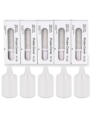 100 Stück für Braun Thermoscan Schutzkappe, für Braun Ohrthermometer Schutzkappen, für Braun Fieberthermometer Ohr, für alle Braun Modelle Ohrthermometer