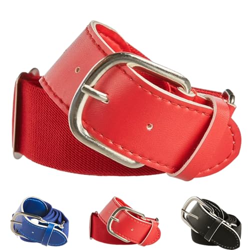 Easton Unisex-Erwachsene Adjustable Elastic Belt | Baseball/Fastpitch Softball | Multiple Sizes & Colors Gürtel, Rot/Ausflug, einfarbig (Getaway Solids), Adult-Fits 32"-46"