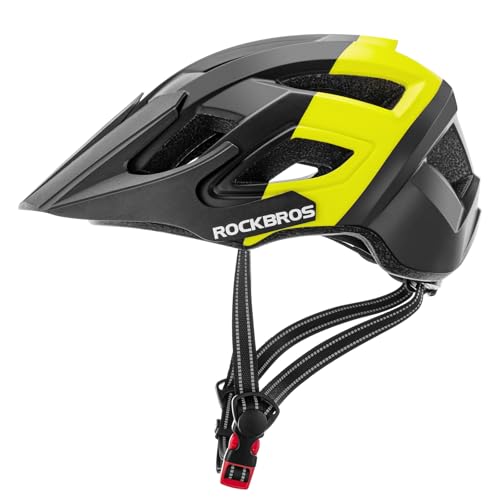 ROCKBROS Fahrradhelm Sicherheitshelm Radhelm für Männer und Frauen Mountainbike und Straßenrad Zubehörteile Einheitsgröße 56-62 cm