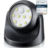 Proxinova LED Strahler Bewegungsmelder mit Batterie, Bewegungsmelder Außen Batterie, LED Außenleuchte mit Bewegungsmelder, Leistungsstarke LED Lampe als Einbruchschutz, Kompakt & Leichte Montage