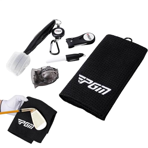 Golfausrüstung und Zubehör, Golf -Werkzeugkit | Multifunktional tragbarer praktischer Golfset | Divot -Reparaturwerkzeug, Golfreinigungskit, Clubreinigungsbürste für Ehemann, Männer, Nutzung im Freien