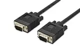 DIGITUS VGA-Kabel - HD15 St/St - 1,8m - D-Sub, 3Coax/7C, 2xFerrit, 60Hz, DDC2 - Schwarz - Kompatibel mit Monitor, TV, PC