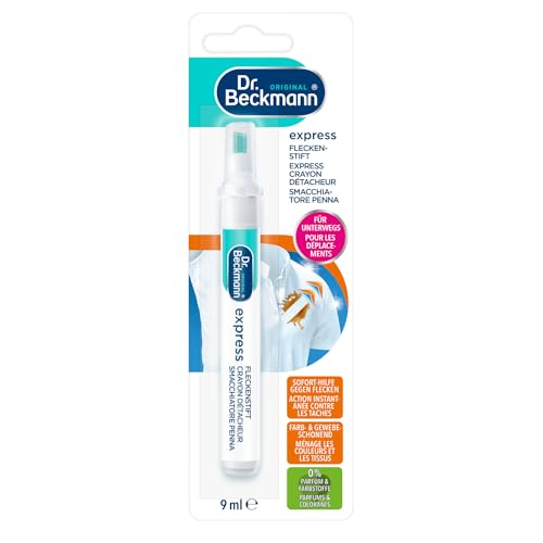 Dr. Beckmann eXpress Fleckenstift | Effektiver Fleckentferner für unterwegs | Schnelle und einfache Lösung | 9 ml (1er Pack)