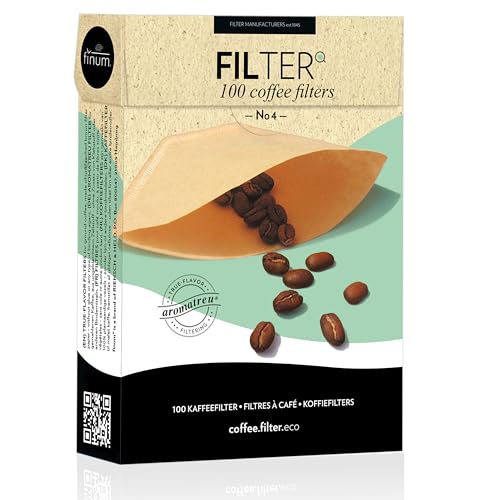 Finum 100 Papier Kaffeefilter Größe 4, Braun