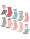 Occulto Jungen & Mädchen Motiv Socken 10er Pack (Modell: Fantasia) Pink Mix 31-34