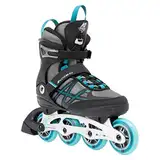 K2 Skates Damen Inline Skates ALEXIS 80 ALU, grey - cyan, 30G0417.1.1.070