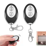 JIZZU 2 Stück Garagentoröffner 433 MHz Universal Fernbedienung Garagentor Handsender Klonen Fernbedienung mit 2 Taste für Schalter Licht, Garagentor