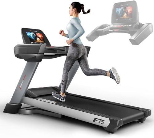 Sportstech F75 High-End Laufband | große Lauffläche 580x1600mm & Android 15,6“ Display | klappbar | bis zu 20km/h und 7PS | WiFi, USB & MP3 | 18% Steigung + Dämpfungssystem |bis 200kg