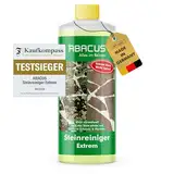 ABACUS® Almo Speed Steinreiniger Extrem, intensiver Steinreiniger für außen mit Sofortwirkung, entfernt sofort Schmutz, Grünbelag, Flechten auf Steinen, Steinreiniger Intensiv außen 1000ml