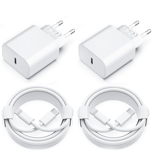 iPhone Ladekabel Ladegerät 25W Schnellladegerät Original Apple MFi Zertifiziert für iPhone 14 Pro Max 13 Plus 12 11 SE X iPad Stecker usbc Netzteil Schnellladekabel Lightning Kabel USB C Power Adapter