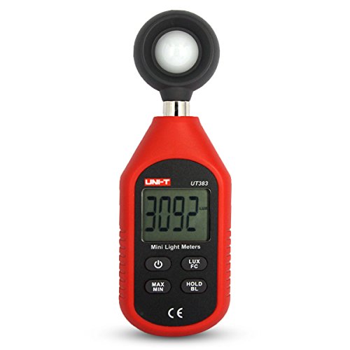 UNI-T UT383 Digital Luxmeter Lichtmesser Beleuchtungsmessgerät LCD Messgerät Helligkeitsmesser 0 Lux