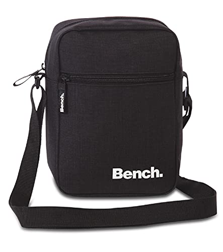 Bench Unisex Umhängetasche - Schultertasche für Damen und Herren, Handtasche, Messenger Bag, Crossbody-Tasche, Hüfttasche, Ideal für Alltag und Reisen, schwarz, 23 x 17 x 8 cm