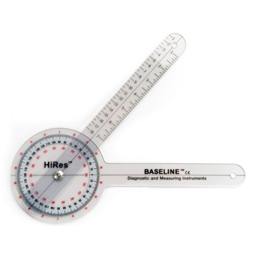 Baseline Goniometer, HiRes, Kunststoff 360°-ISOM-Goniometer, Länge 15 cm, 12-1002HR