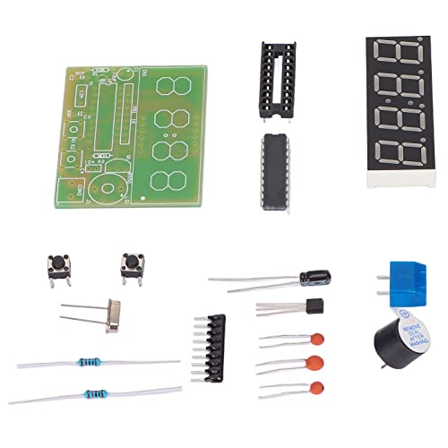 Bausatz für Digitale Elektronische Uhren, Bausätze für Digitale Uhren, Bausätze für Digitale Uhren 4-stellige Elektronische Lötuhren-Bausatz mit Sekundenkorrektur, Bausätze für